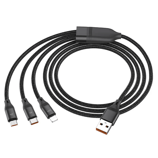 3in1 Charging Cable Type C Lightning Micro USB – view 1