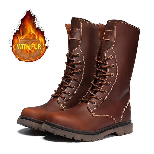 Men's Waterproof Leather Martin Boots | Hiking & Combat Boots – view 10
