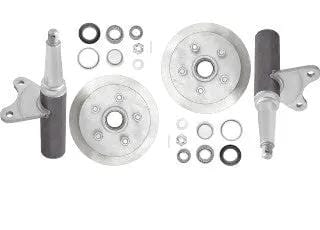 2000kg Disc Braked H&S Set - CI Disc - 5x41/2x1/2 50mm Stub