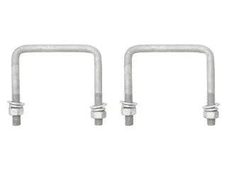 Trojan Square U Bolt M12 100mm 100mm Pair For Jockey Wheel
