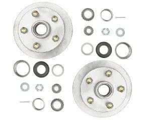 1500kg Disc Braked Hub Set - CI Disc - 5x4-1/4"x7/16" - Pair