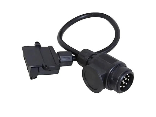 Trojan 13-Pin Round Male To 7-Pin Flat Female Trailer Electrical Adaptor