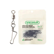 WISE ANGLER Swivel Italian Snap Rolling Swivel Italian Snap Rolling Swivel Premium Brass Construction