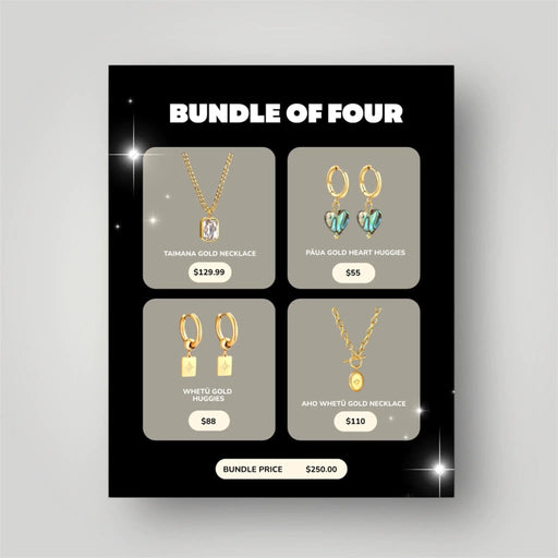 Tahana Jewellery Bundle Set Tahana Bundle of Four (Pick Any 4 items from our entire website) - Limited Edition Tahana Bundle of Four (Pick Any 4 items from our entire website) - Limited Edition