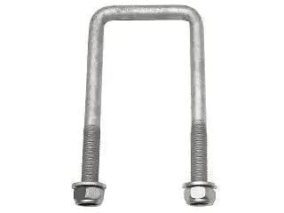 Trojan Suspension Hardware Square U-Bolt - M12 x 68 x 145mm - Grade 8.8 - Nuts Included Square U-Bolt - M12 x 68 x 145mm - Grade 8.8 - Nuts Included