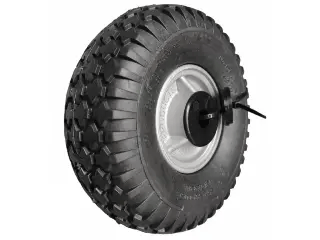 245x90mm Solid Tyre Jockey Wheel With Alloy Rim Trojan