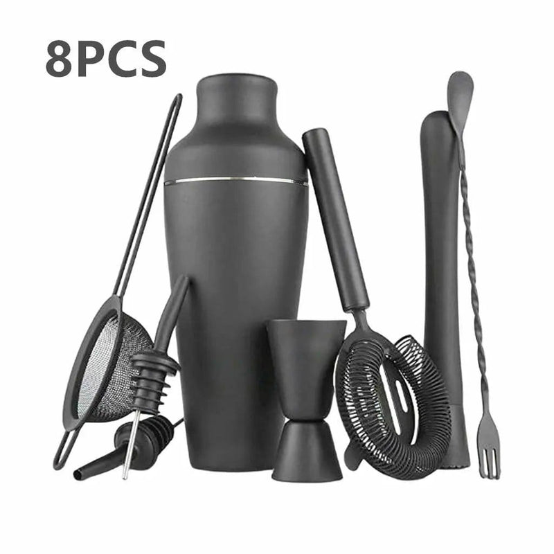 8 Piece Stainless Steel Cocktail Shaker Set With Bar Tools – view 2