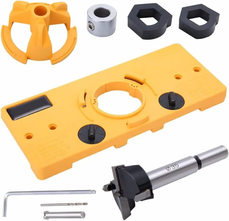 Concealed 35mm Cup Style Hinge Jig Boring Hole Drill Guide with Drill Bit Wood – view 1