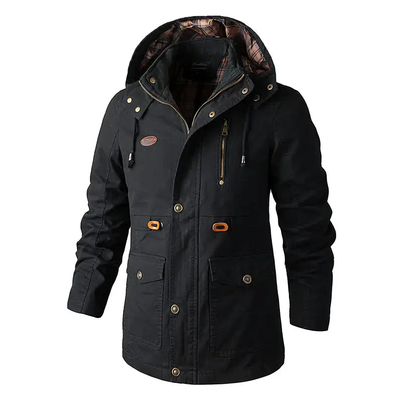 Men's Plus Size Hooded Windbreaker Jacket - Lightweight Outdoor Wind Jacket | Extended Sizes – view 7