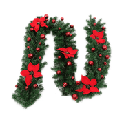 salelink.co.nz Unbranded 2PACK Christmas Fireplace Wreath 2 Pack Christmas Fireplace Wreath With 40 LEDs