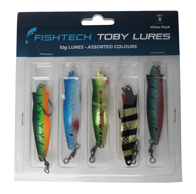 Fishtech Lures Fishtech Toby Lure Value Pack Fishtech Toby Lure Value Pack Five 10g Jigs