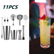 salelink.co.nz Unbranded 11PCS Cocktail Shaker Bar Set 11PCS Cocktail Shaker Bar Set | Action Outdoors NZ