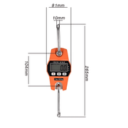 Portable Crane Scale 300kg LCD Digital Electronic Hook Hanging Scale – view 3