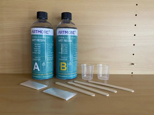 FDA Approved Epoxy Resin - 1:1 by Volume 944 ml Kit Artmore for Jewelry Making - Fast Dry