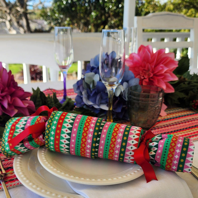 Waste Free Celebrations Christmas Crackers Fiesta (6 Reusable Crackers) Fiesta (6 Reusable Crackers)