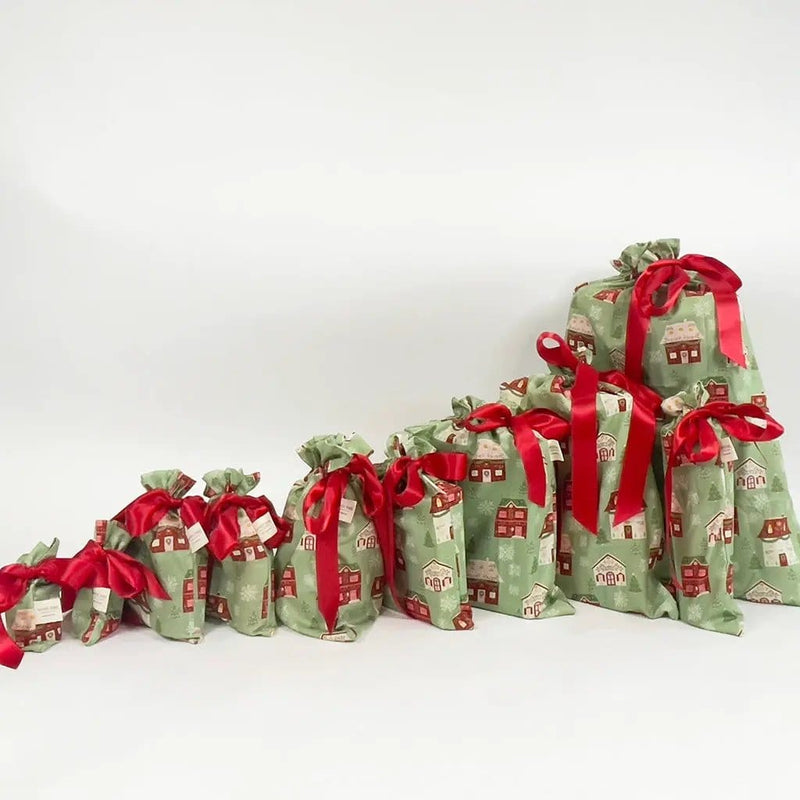 Waste Free Celebrations Fabric Gift Bags Folk Julandsby (Reusable Gift Bag Set) Folk Julandsby (Reusable Gift Bag Set)