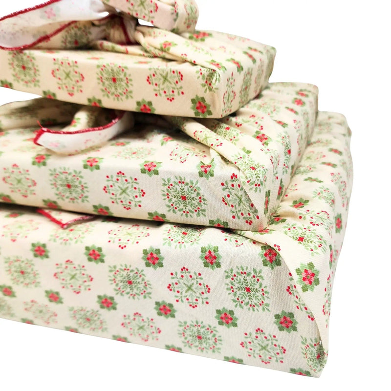 Folk Blomsterkunst - 4 Furoshiki Gift Wraps – view 3