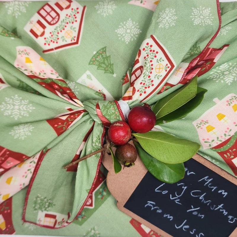 Folk Julandsby - 4 Furoshiki Gift Wraps – view 1