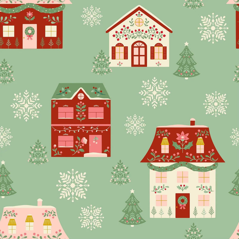 Folk Julandsby - 4 Furoshiki Gift Wraps – view 2