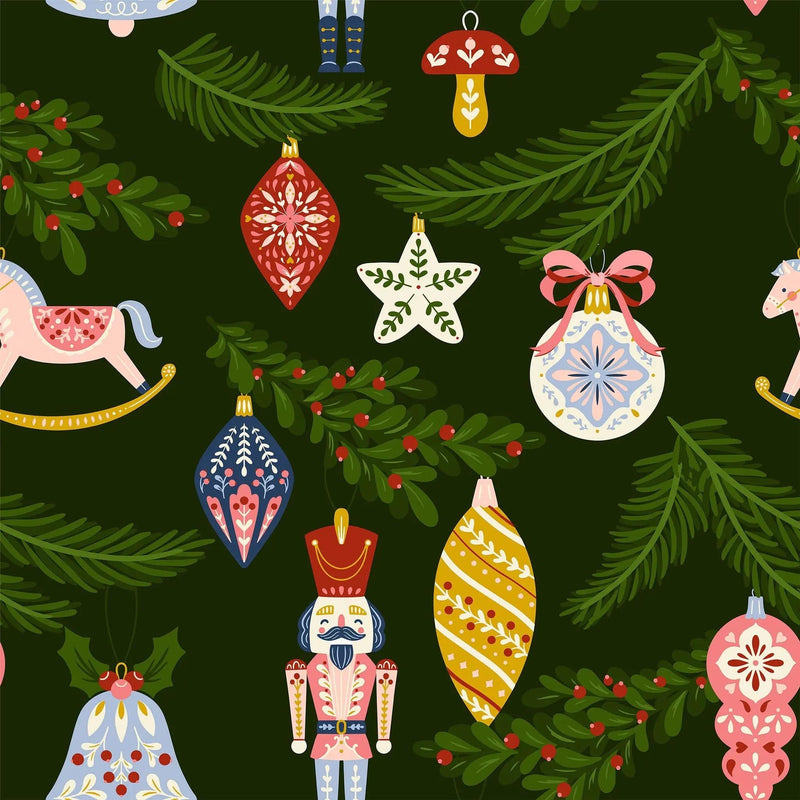 Folk Julepynt - 4 Furoshiki Gift Wraps – view 2