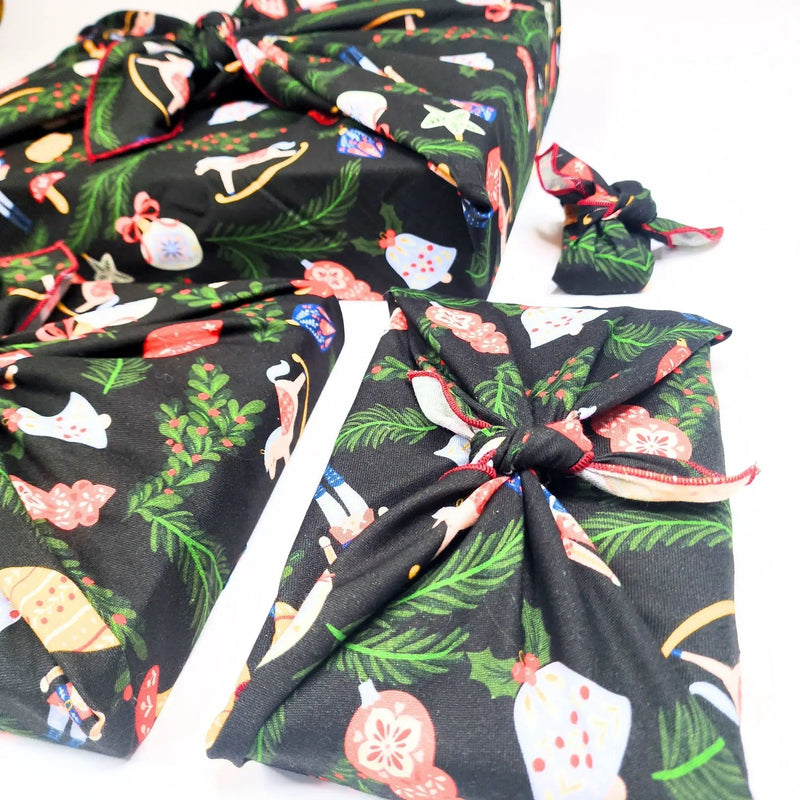 Folk Julepynt - 4 Furoshiki Gift Wraps – view 4
