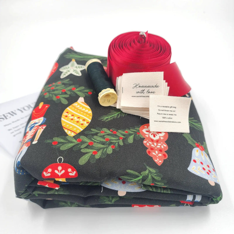 Waste Free Celebrations Folk Julepynt (SYO Reusable Gift Bag Set) Folk Julepynt (SYO Reusable Gift Bag Set)