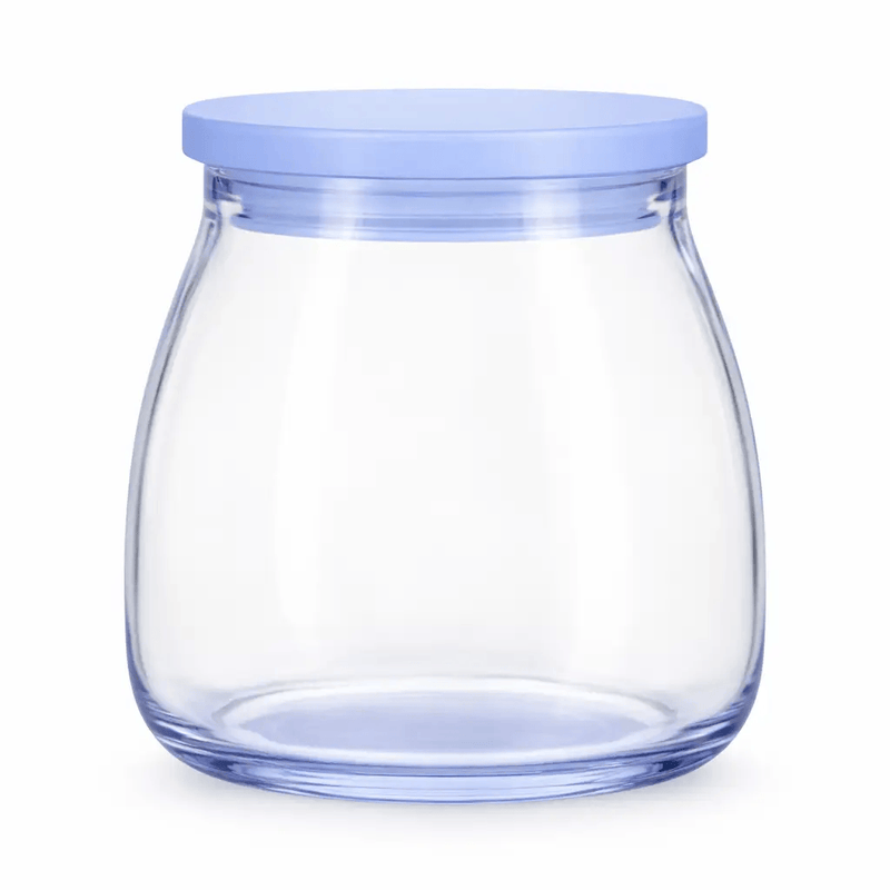 Nest & Stem Homewares Glass Storage Frankly Cotton Clear Glass Storage Jar 500ml Frankly Cotton Clear Glass Storage Jar 500ml
