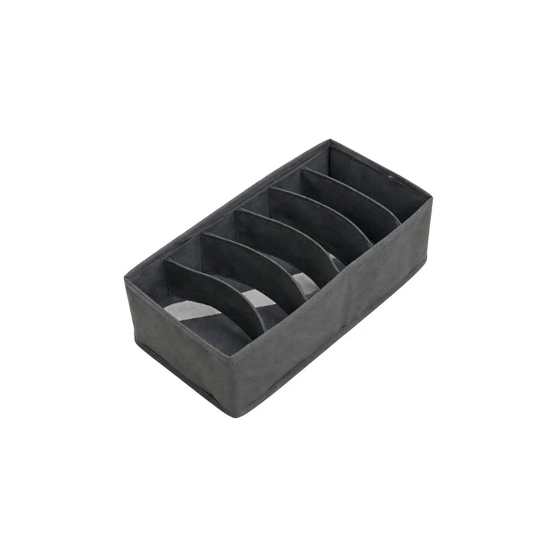 Nest & Stem Homewares Storage Box Frankly Cotton Fabric Drawer Organiser – Charcoal Frankly Cotton Fabric Drawer Organiser – Charcoal