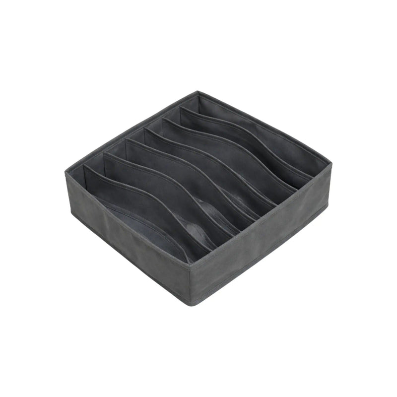 Nest & Stem Homewares Storage Box Frankly Cotton Fabric Drawer Organiser – Charcoal Frankly Cotton Fabric Drawer Organiser – Charcoal