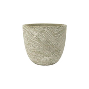 Frankly Cotton Textured Marble Ceramic Indoor Plant Pot Sage 12cm – view 2