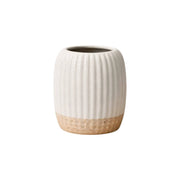 Nest & Stem Homewares Ceramic Vase Frankly Cotton Column Ribbed Ceramic Vase Frankly Cotton Column Ribbed Ceramic Vase