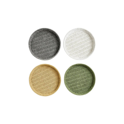 Frankly Cotton Round Paper Rope Tray 40 cm Diameter 7.5 cm High