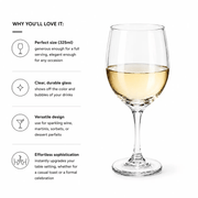 Nest & Stem Homewares Wine Glasses Frankly Cotton Clear Wine Toughened Glass 325ml Frankly Cotton Clear Wine Toughened Glass 325ml