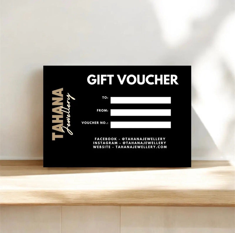Tahana Jewellery Card Tahana Gift Card Tahana Gift Card