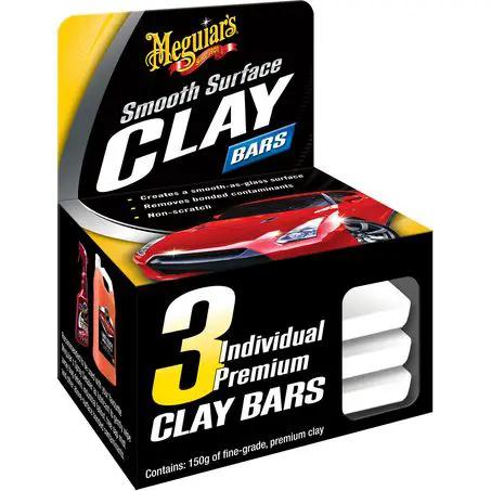 Racing Pro NZ Ltd G1117 - Meguiar's Smooth Surface Clay Bar 3 Pack G1117 - Meguiar's Smooth Surface Clay Bar 3 Pack