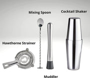 salelink.co.nz Unbranded Cocktail Shaker Set 9PCS Cocktail Shaker Set 9PCS | Action Outdoors NZ