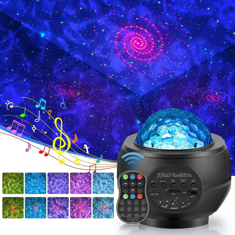 salelink.co.nz Unbranded Galaxy Starry Projector Light Galaxy Starry Night Projector With Ocean Wave LEDs