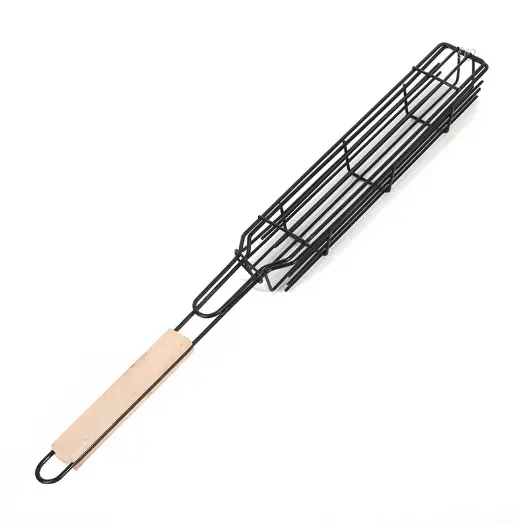 salelink.co.nz Unbranded Grilling Basket BBQ Sausage Rack 4PCS Grilling Basket BBQ Sausage Rack 4PCS | Action Outdoors NZ