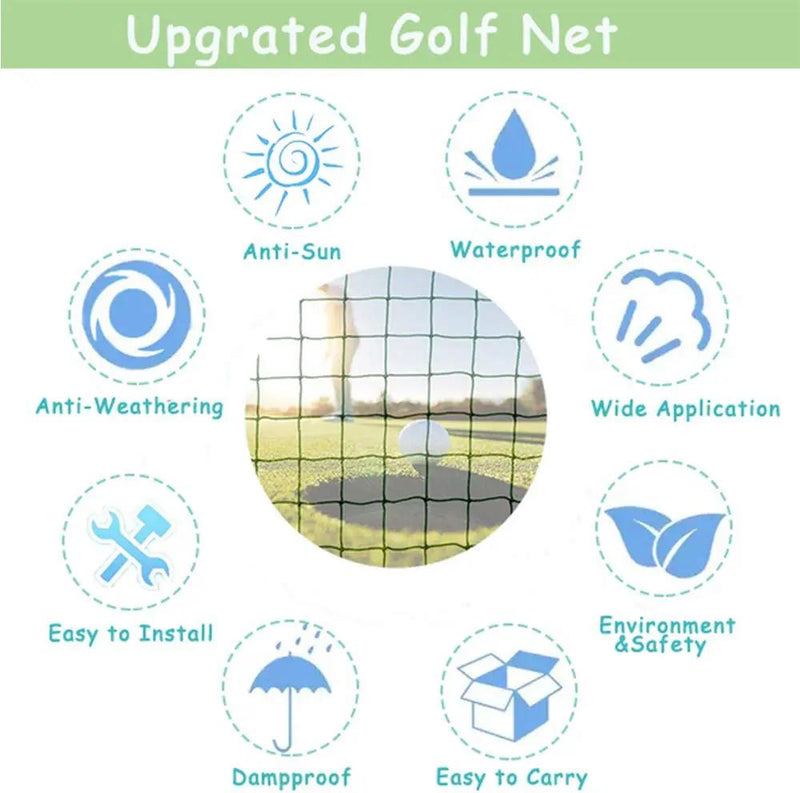 3x3M Golf Practice Net Golf Training Mesh Netting – view 2