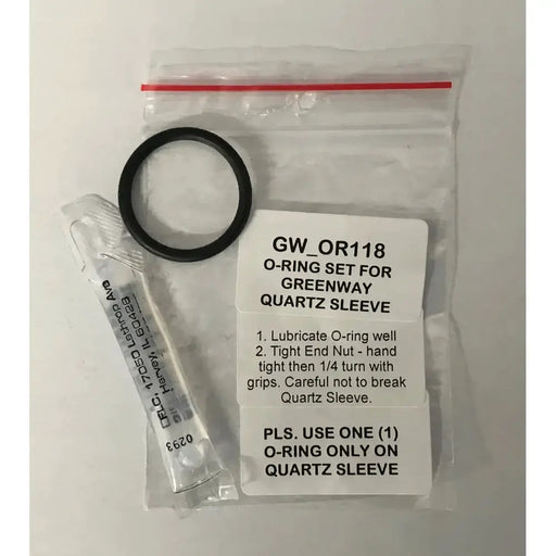 Replacement O-Ring Sets - For UV Quartz Sleeves - Greenway, Sterilight, Splenvue & Germicidal – view 1