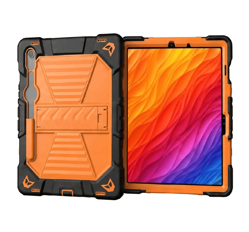 Samsung Galaxy Tab S10 Lite Rugged Shockproof Case with Kickstand (Orange) – view 5