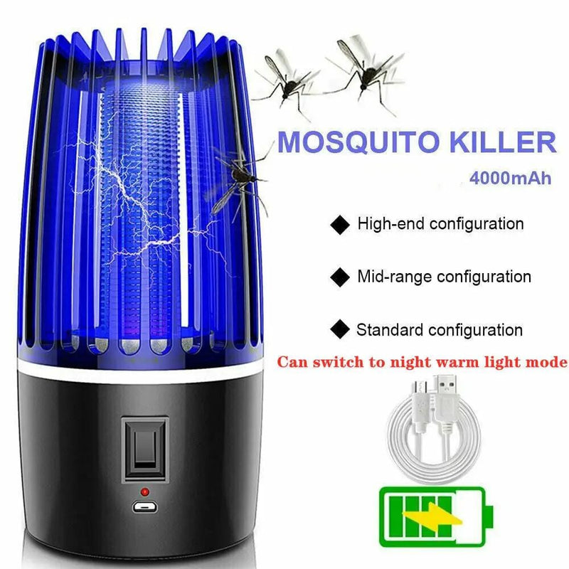 USB Rechargeable UV Mosquito Killer Lamp Indoor Insect Zapper Pest Catcher – view 2