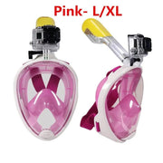 salelink.co.nz Unbranded Pink - L/XL Snorkeling Mask Snorkel Pink - L/XL Snorkeling Mask Snorkel | Action Outdoors NZ
