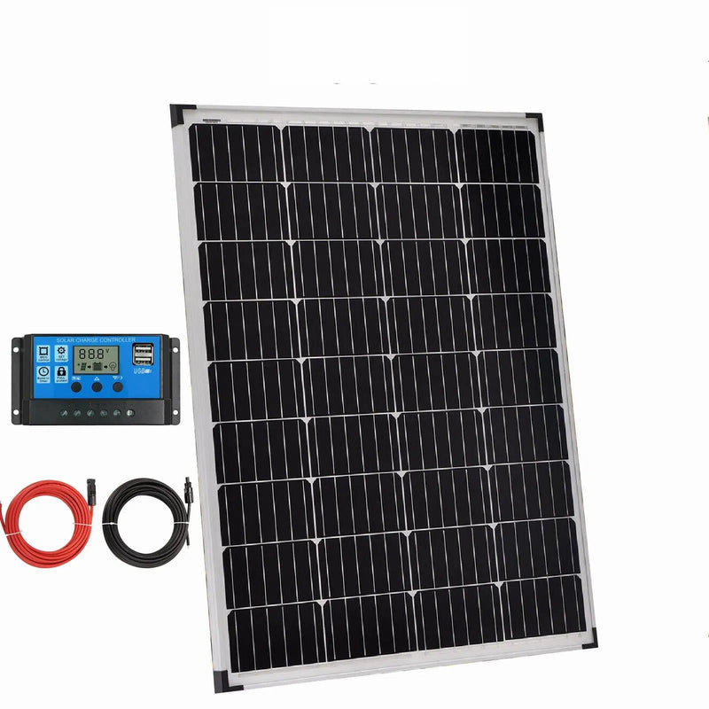 Solar Panel 200W + 30A CONTROLLER + 10m Cable – view 1