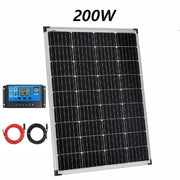 Solar Panel 200W + 30A CONTROLLER + 10m Cable – view 2