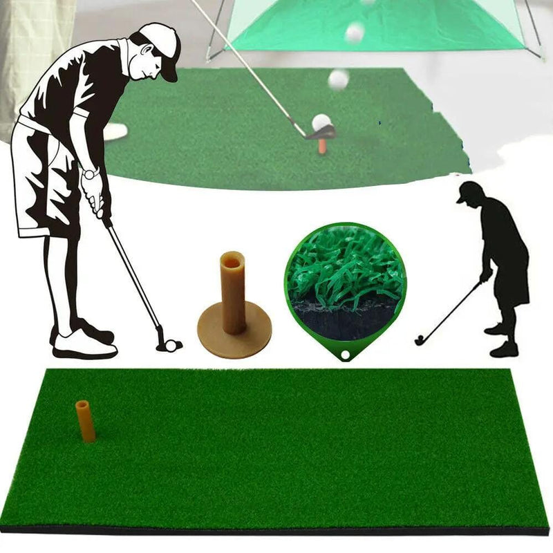 Golf Training Practice Mat With Faux Grass 30x60cm For Indoor Outdoor Use – view 2