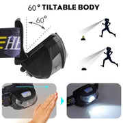 LED Head Torch Fishing Headlight Headlamp Motion Sensor – view 4