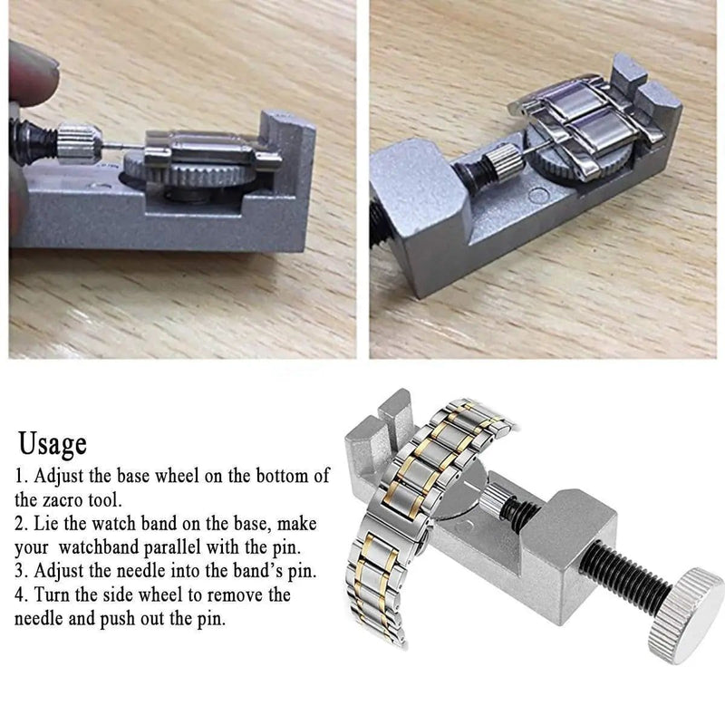 506pcs Watch Repair Tool Kit Back Case Opener Remover Spring Pin Bars Watchmaker – view 3
