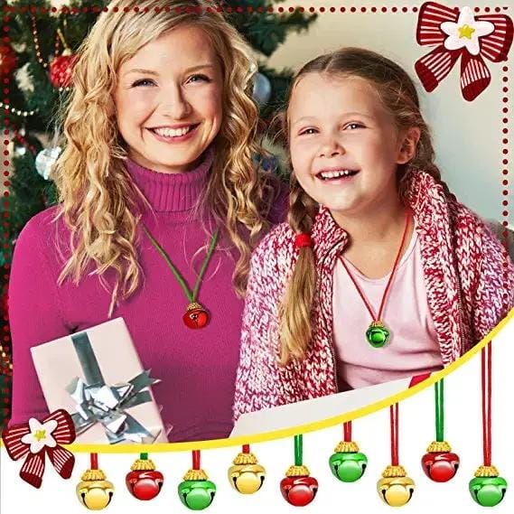 salelink.co.nz Unbranded 12Pcs Christmas Bell Necklaces 12Pcs Christmas Bell Necklaces | Action Outdoors NZ