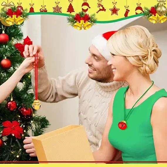 salelink.co.nz Unbranded 12Pcs Christmas Bell Necklaces 12Pcs Christmas Bell Necklaces | Action Outdoors NZ